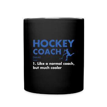 Sport Coach Definition Hockey - Full Colour Mug - black - Front