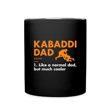 Sport Dad Definition Kabaddi - Full Colour Mug - black - Front