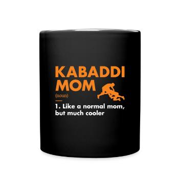 Sport Mom Definition Kabaddi - Full Colour Mug - black - Front