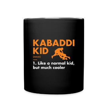 Sport Kid Definition Kabaddi - Full Colour Mug - black - Front