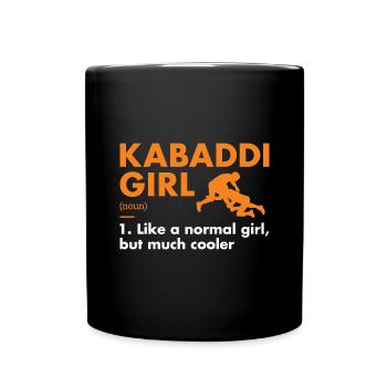Sport Girl Definition Kabaddi - Full Colour Mug - black - Front