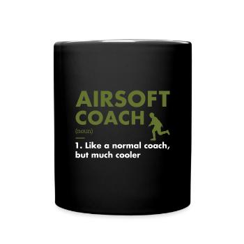 Sport Coach Definition Airsoft - Full Colour Mug - black - Front