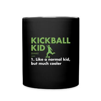 Sport Kid Définition Kickball - Mug uni - noir - Devant