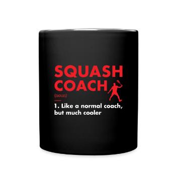 Sport Coach Definition Squash - Tasse einfarbig - Schwarz - Vorne