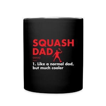 Sport Dad Définition Squash - Mug uni - noir - Devant