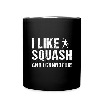 I Like Squash And I Cannot Lie Squash - Full Colour Mug - black - Front