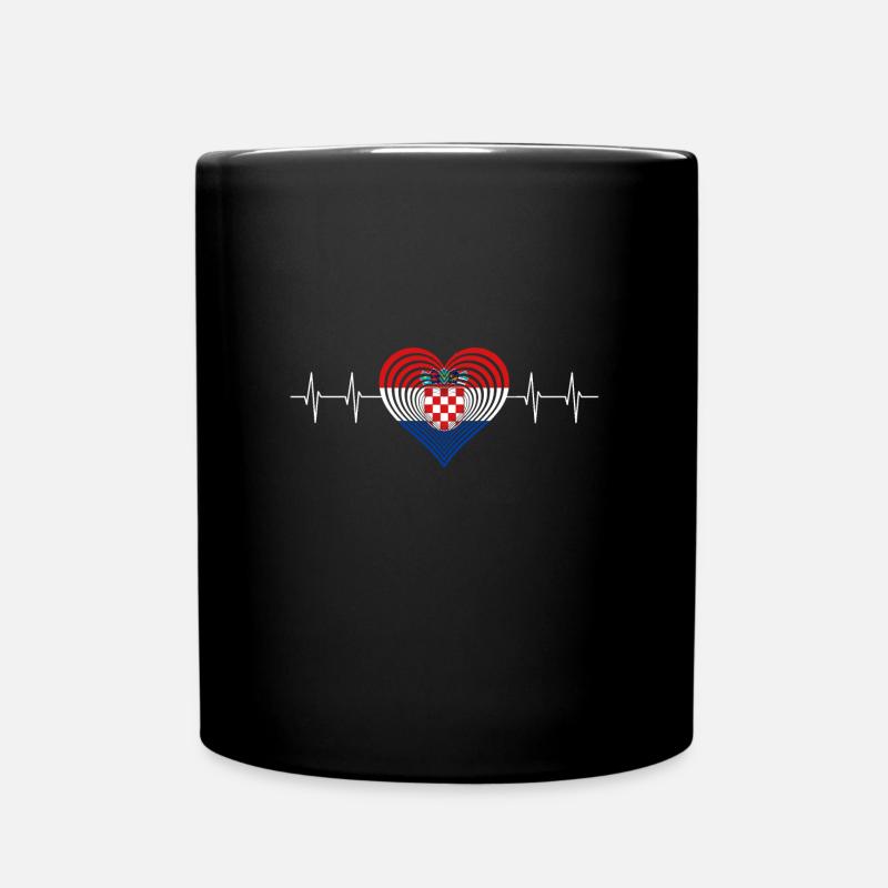Croatia - Tasse einfarbig - Schwarz