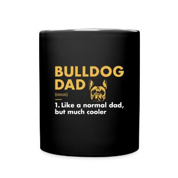 Définition de papa bouledogue - Mug uni - noir - Devant