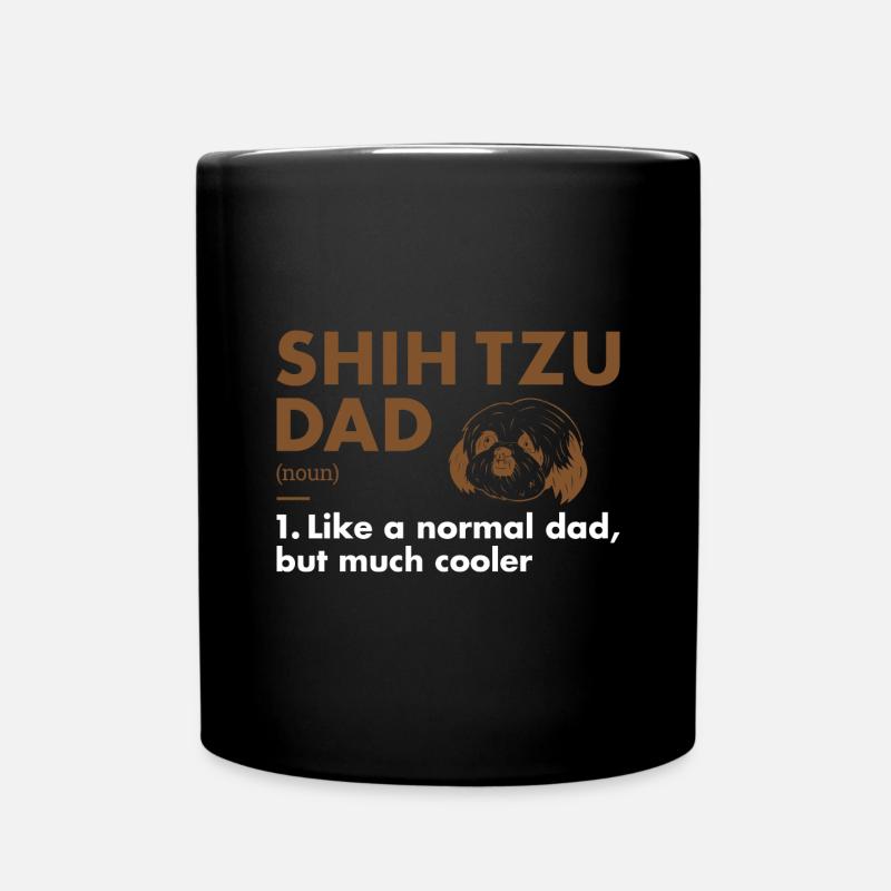 Shih Tzu Dad Definition - Tasse einfarbig - Schwarz