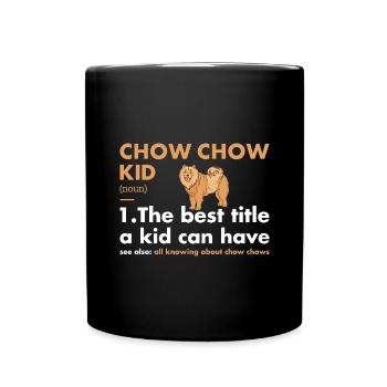 Chow Chow Kid définition - Mug uni - noir - Devant