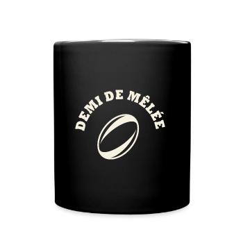 rugby position demi de mêlée - Mug uni - noir - Devant