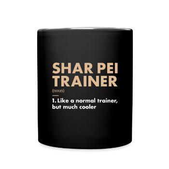 Shar Pei Entraîneur Definiton - Mug uni - noir - Devant
