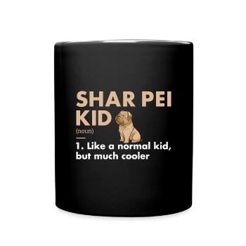 Définition de Shar Pei Kid - Mug uni - noir - Devant