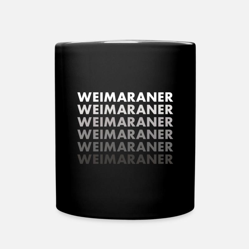 Weimaraner - Tasse einfarbig - Schwarz