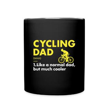 Sport Dad Cycling - Full Colour Mug - black - Front