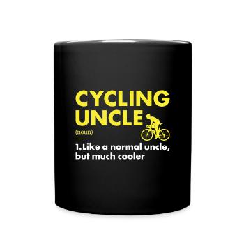 Sport Uncle Cycling - Tasse einfarbig - Schwarz - Vorne
