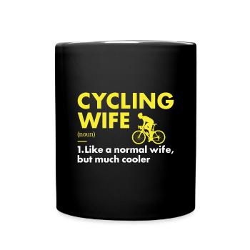 Sport Femme Cyclisme - Mug uni - noir - Devant