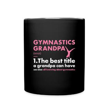 Sport Grandpa Gymnastics - Tasse einfarbig - Schwarz - Vorne