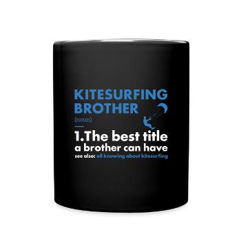 Sport Brother Kitesurf - Mug uni - noir - Devant