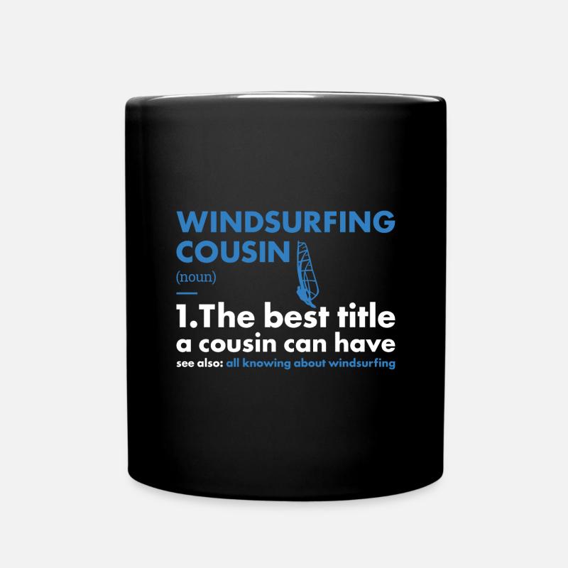 Sport Cousin Windsurfing - Tasse einfarbig - Schwarz