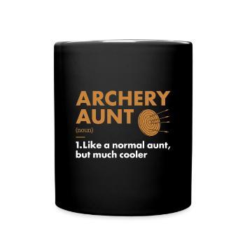 Sport Aunt Archery - Full Colour Mug - black - Front