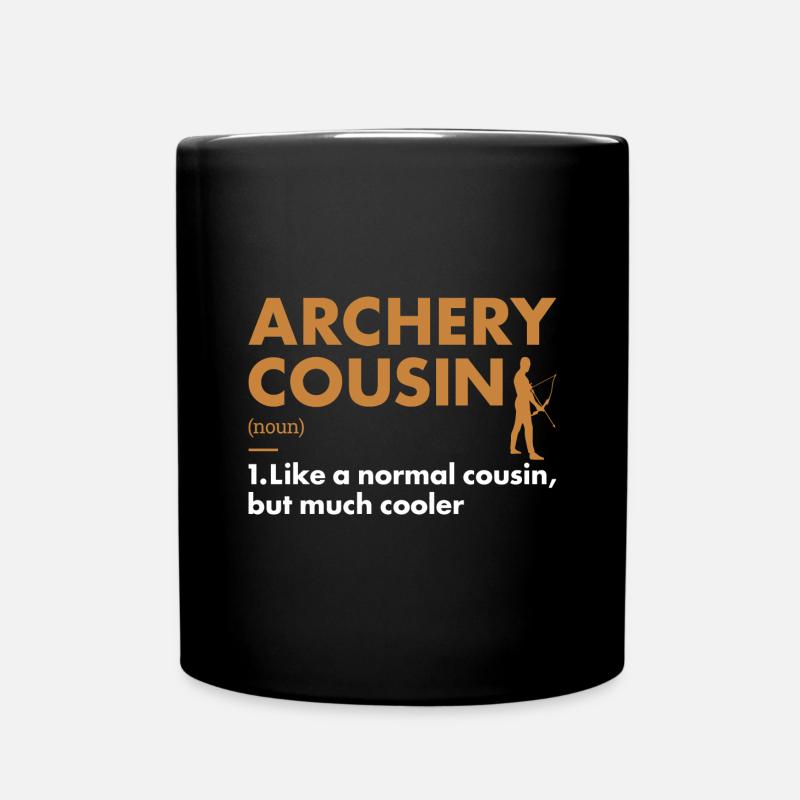 Sport Cousin Archery - Tasse einfarbig - Schwarz