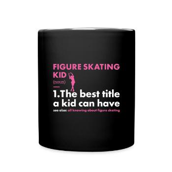 Sport Kid Figure Skating - Full Colour Mug - black - Front