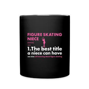 Sport Niece Figure Skating - Full Colour Mug - black - Front
