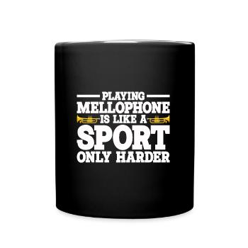 Mellophon - Tasse einfarbig - Schwarz - Vorne