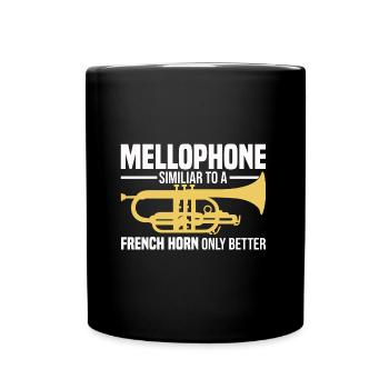 Mellophonist - Tasse einfarbig - Schwarz - Vorne