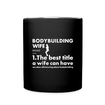 Sport Wife Definition Bodybuilding - Full Colour Mug - black - Front