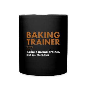 Baker Trainer Definition Baking - Tasse einfarbig - Schwarz - Vorne