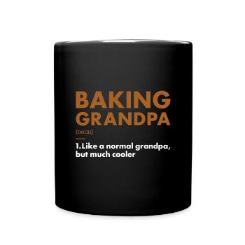 Baker Grandpa Definition Baking - Tasse einfarbig - Schwarz - Vorne