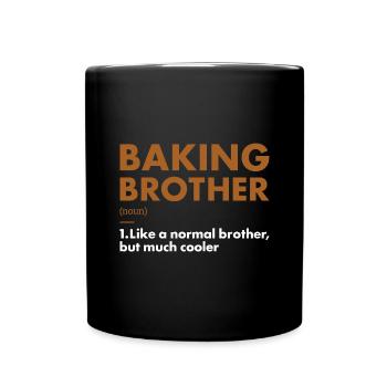 Baker Brother Definition Baking - Full Colour Mug - black - Front