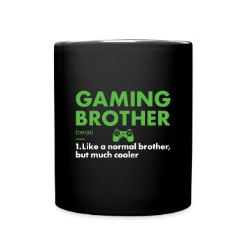 Gamer Brother Définition Jeux - Mug uni - noir - Devant