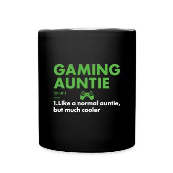 Gamer Auntie Définition Jeux - Mug uni - noir - Devant