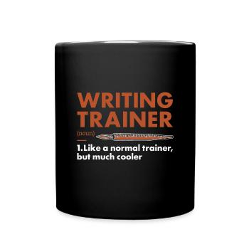 Writer Trainer Definition Writing - Full Colour Mug - black - Front