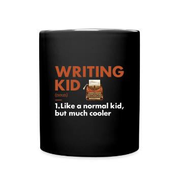 Writer Kid Definition Writing - Full Colour Mug - black - Front