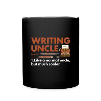 Writer Uncle Definition Writing - Full Colour Mug - black - Front
