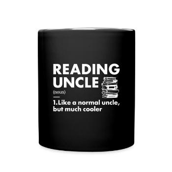 Reader Uncle Definition Reading - Full Colour Mug - black - Front