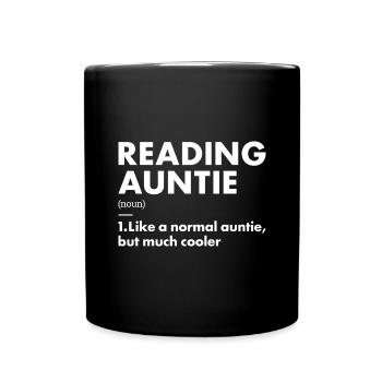 Lecteur Auntie Définition Lecture - Mug uni - noir - Devant
