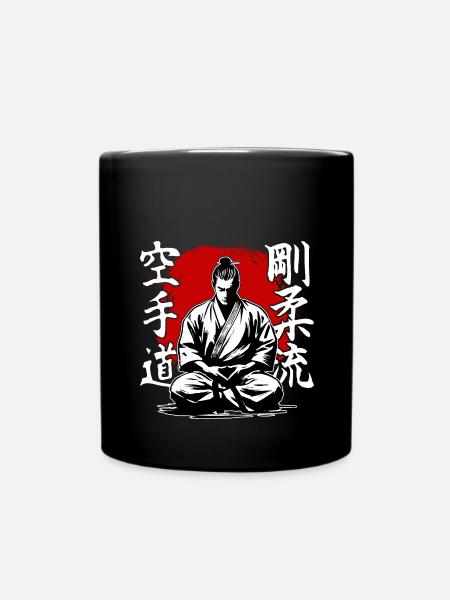 Samurai Goju Ryu Karate Kampfkunststil - Tasse einfarbig - Schwarz