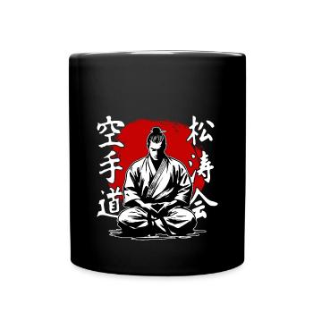 Samurai Shitokai Karate Kimono Martial Arts - Full Colour Mug - black - Front