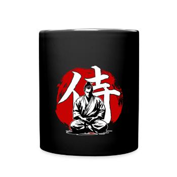 Samurai Ronin Karate Kimono Martial Arts - Full Colour Mug - black - Front