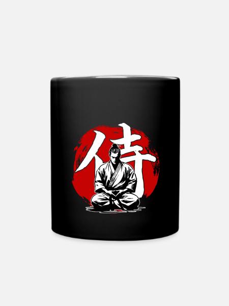 Samurai Ronin Karate Kimono Kampfkunst - Tasse einfarbig - Schwarz