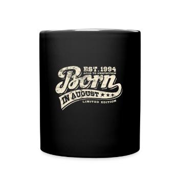 Born in August 1994 - Geburtstag - Geschenk - Tasse einfarbig - Schwarz - Vorne