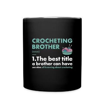 Crochet Brother Définition Crochet - Mug uni - noir - Devant