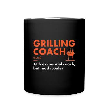 Griller Coach Definition Grilling - Full Colour Mug - black - Front