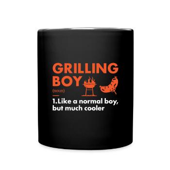 Griller Boy Definition Grilling - Full Colour Mug - black - Front