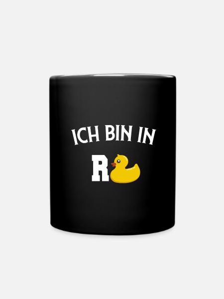 Rente Geschenk - Tasse einfarbig - Schwarz